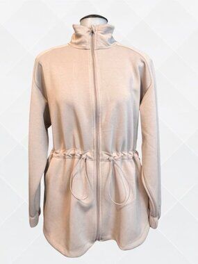 All In Motion™ Airy Sleek Full-Zip Jacket – Light Taupe | Size M | NWT